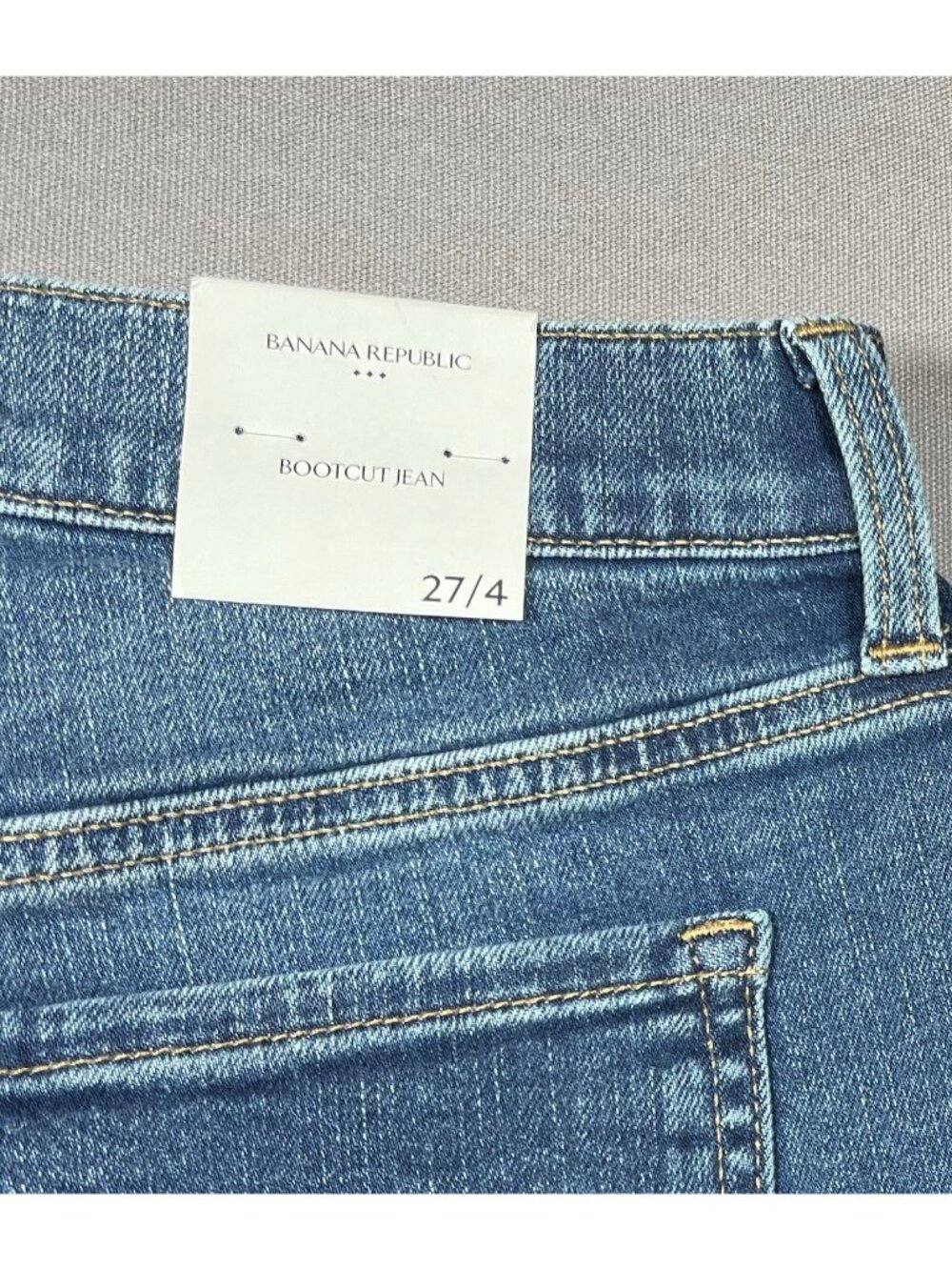 NWT Banana Republic Mid Rise Bootcut Medium Wash Jeans - Women Size 27/4 - Picture 10 of 12